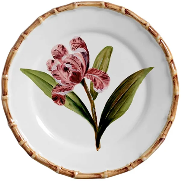 Conjunto Prato Sobremesa Orquidee Rosa - 4 unidades