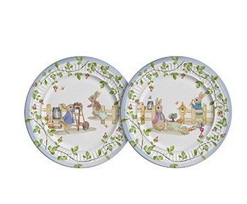 Conjunto Prato de Sobremesa Casa Del Páscoa 20cm - 6 Unidades