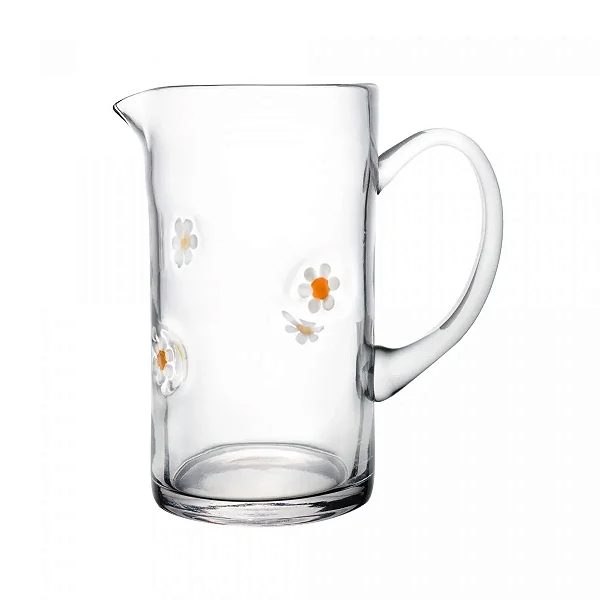 Jarra de Vidro Margaridas - 1,4L