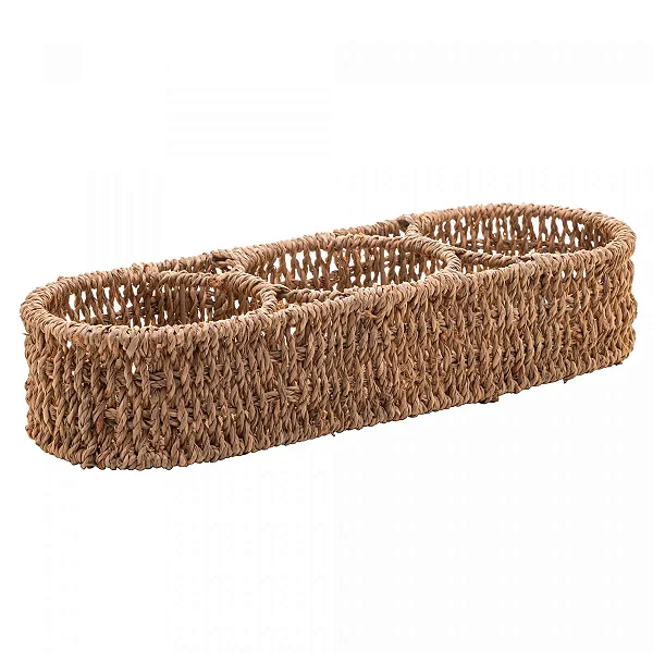 Porta Condimentos e Temperos de Sisal - 36cm x 13cm x 7cm
