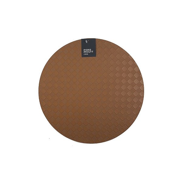 Jogo Americano Redondo Premium Cube Mocca - 38cm