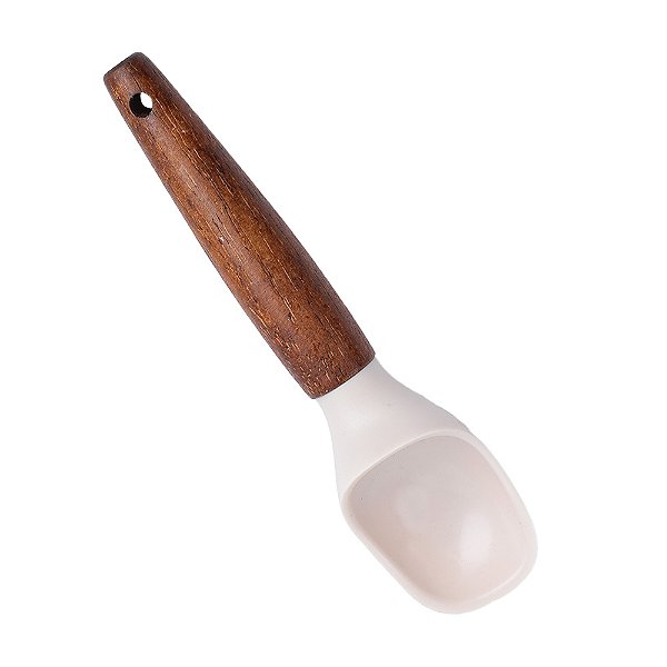 Colher para Sorvete Creme com Cabo de Madeira