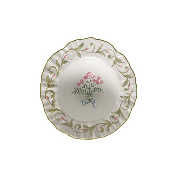 Conjunto Prato Fundo Dolce Fiore Páscoa - 6 Unidades