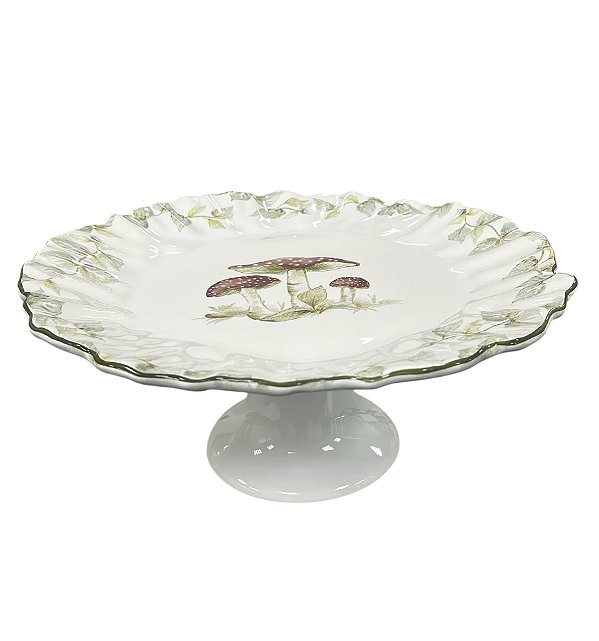 Porta Torta com Pé Bunny's Nook Páscoa - 33cm x 14cm