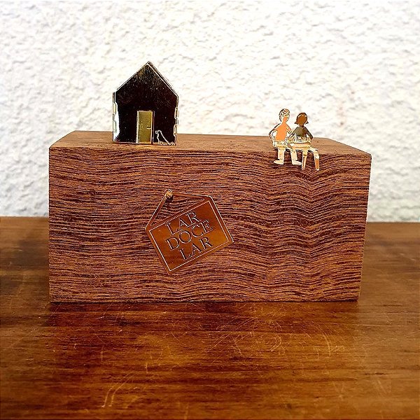 Bloco Enfeite de Mesa/Parede LAR DOCE LAR