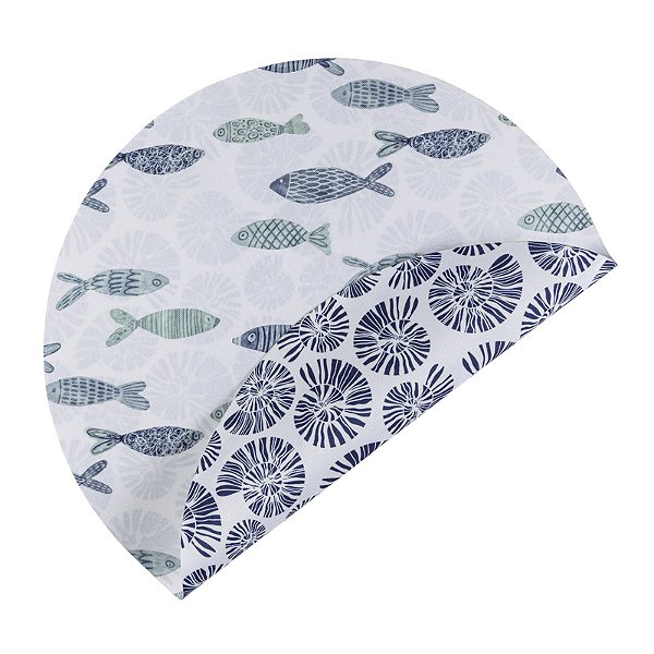 Jogo Americano Redondo Acqua Conchas - 40cm Auguri Casa