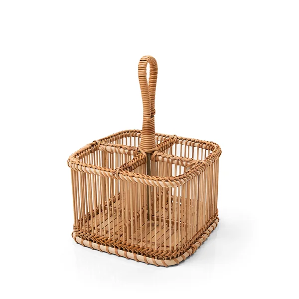 Porta Talheres Quadrado Bamboo