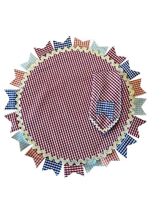 Kit Jogo Americano + Guardanapo Festa Junina - Viva São João