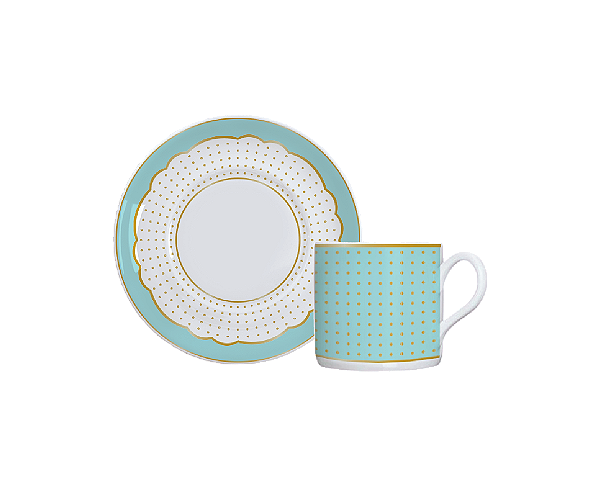 Conjunto Xícara de Café com Pires Royal Tiffany - 6 Unidades 70ml