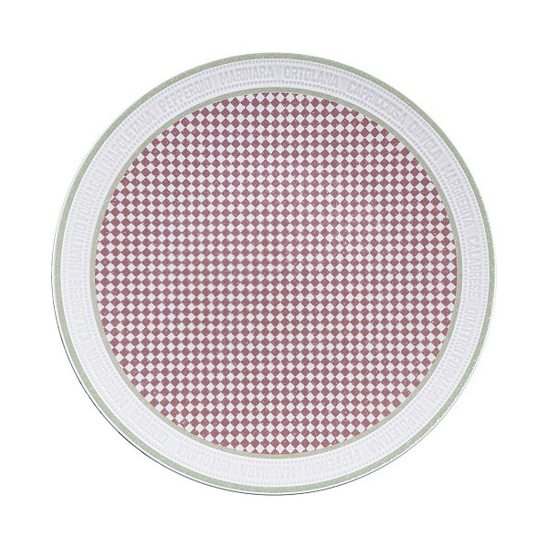 Prato Raso Positano em Porcelana Decorada - 25 cm