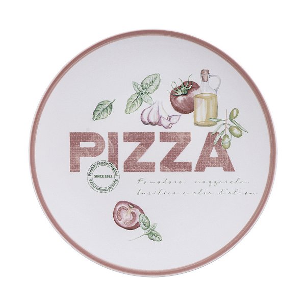 Prato Raso Milano em Porcelana Decorada - 25 cm