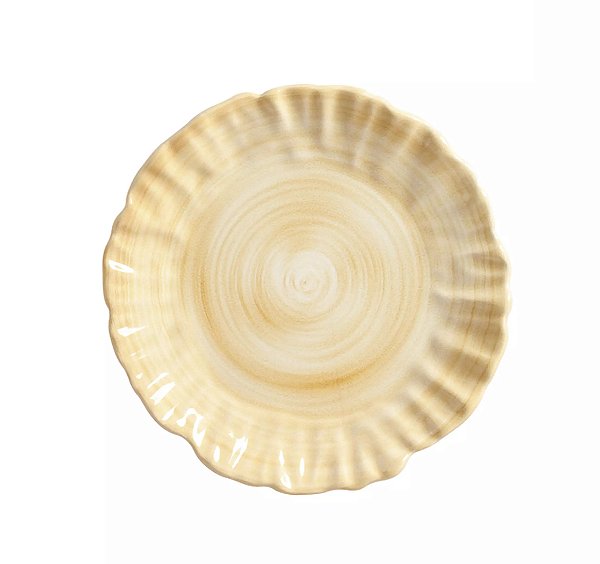 Conjunto 6 Pratos Sobremesa Amarelo