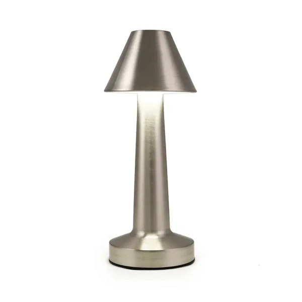 Luminaria de Mesa Led Prata - 23,5cm x 9,5cm