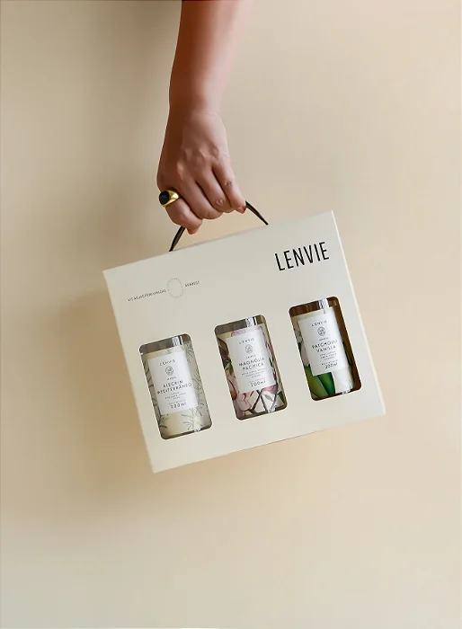 Kit Mini Águas Perfumadas 3 x 200 ml (Magnólia, Alecrim e Patchouli)