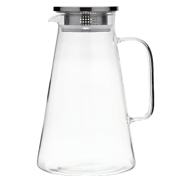 Jarra de Vidro Borossilicato com Tampa - 1,8Lt