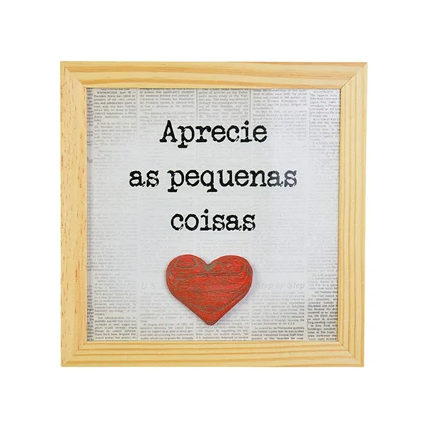 Quadro Azulejo Aprecie - 23cm x 23cm