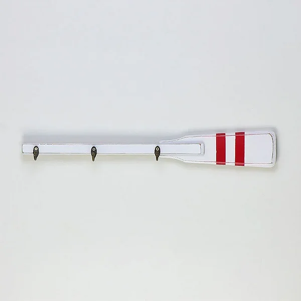 Remo Porta Chaves Branco e Vermelho - 50cm