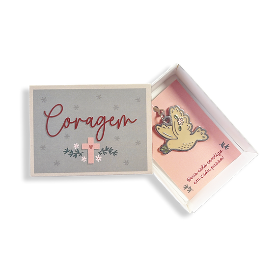 Caixinha Surpresa com Chaveiro | RELIGIOSA - Cartões Gigantes