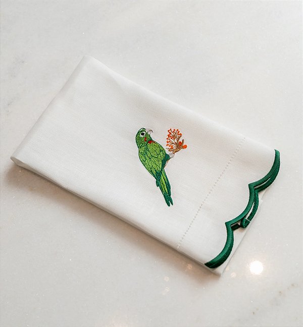 Toalha de Lavabo Linho Ararinha