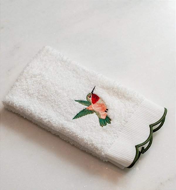 Toalha de Lavabo Felpa Beija - Flor