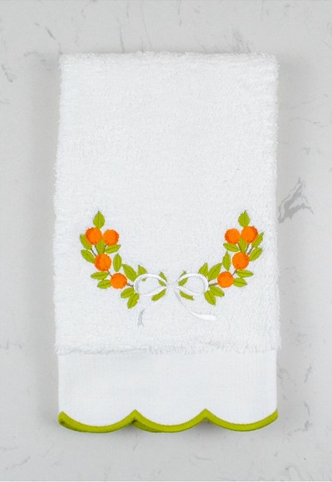 Toalha de Lavabo Felpa Ciranda de Laranjinha