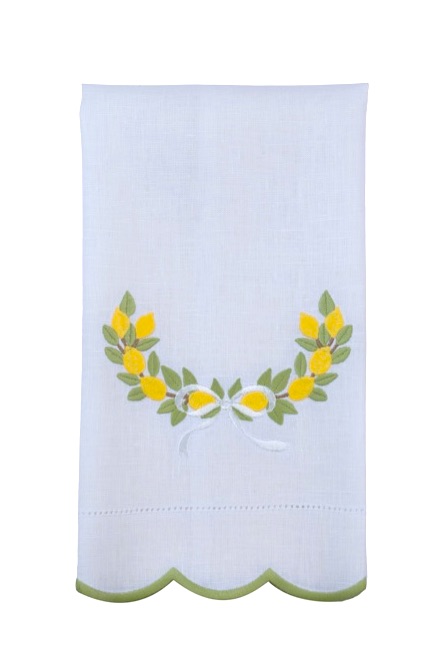 Toalha de Lavabo Linho Ciranda De Limaozinho