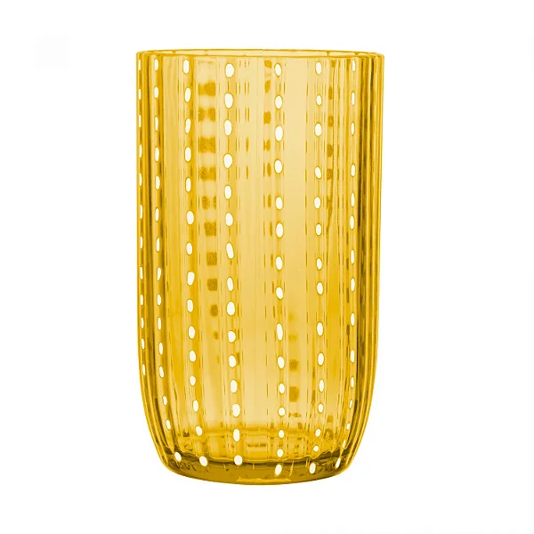 Copo Alto de Acrílico Orquídea Âmbar - 450ml