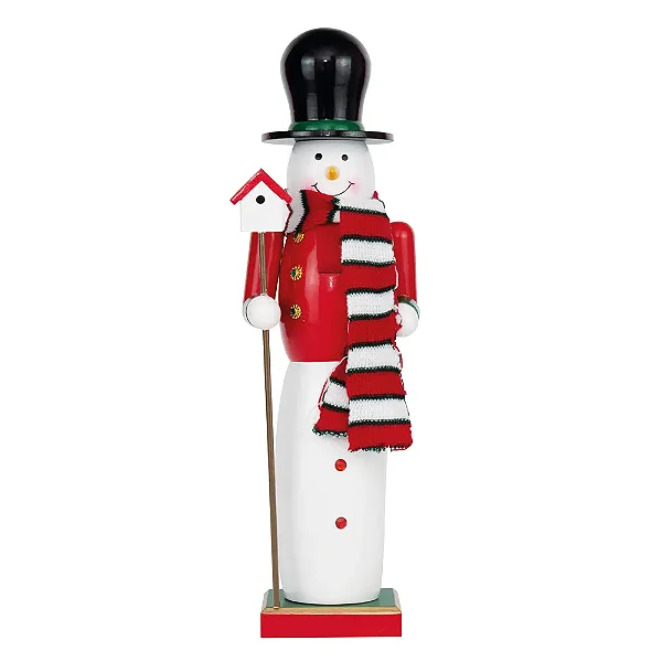 Soldado de Chumbo Boneco de Neve Natal - 36cm (Quebra Nozes)