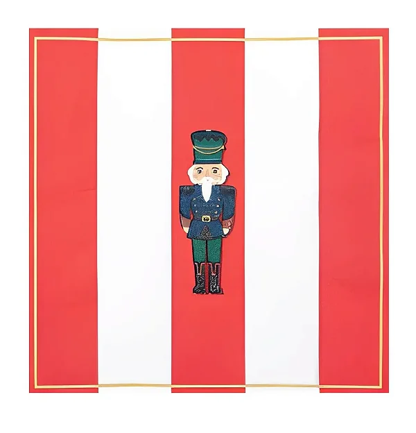 Guardanapo de Papel Soldado de Chumbo Vermelho com 20 Unidades Natal - 33cm