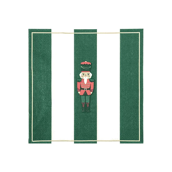 Guardanapo de Papel Soldado de Chumbo Verde com 20 Unidades Natal - 33cm