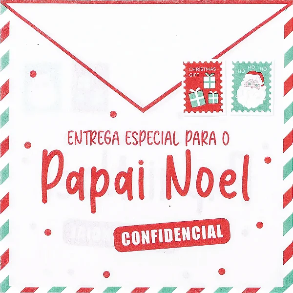Guardanapo de Papel Carta Noel com 20 Unidades Natal - 33cm