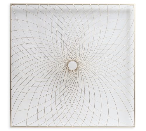 Quadro em Metal Flor Quadrada - 1,00mt x 1,00mt