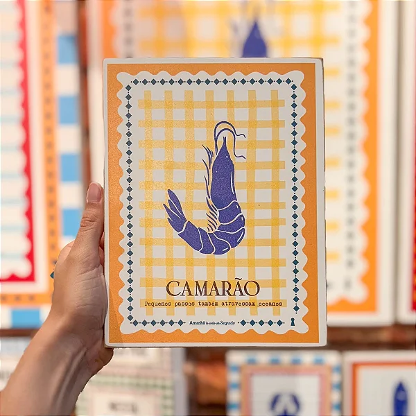 Quadro Box Camarão - 15cm x 20cm