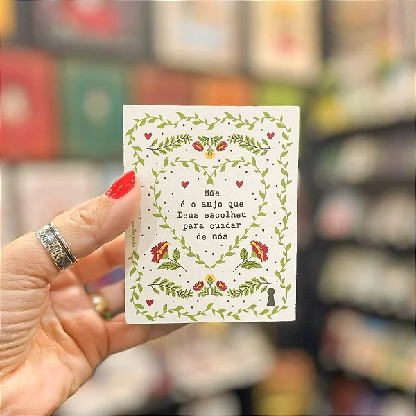 Quadro Box Mãe Anjo - 8cm x 10cm