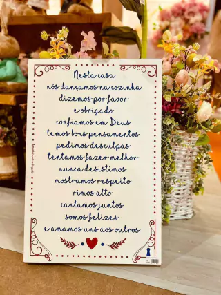 Quadro Box Nesta Casa - 40cm x 60cm