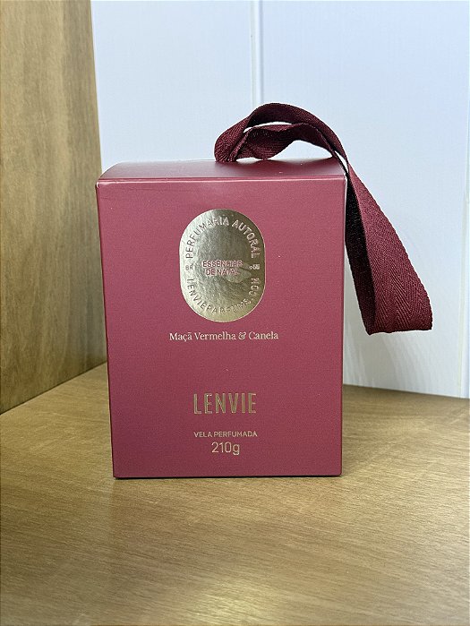 Vela Perfumada Maça Vermelha e Canela - 210gr