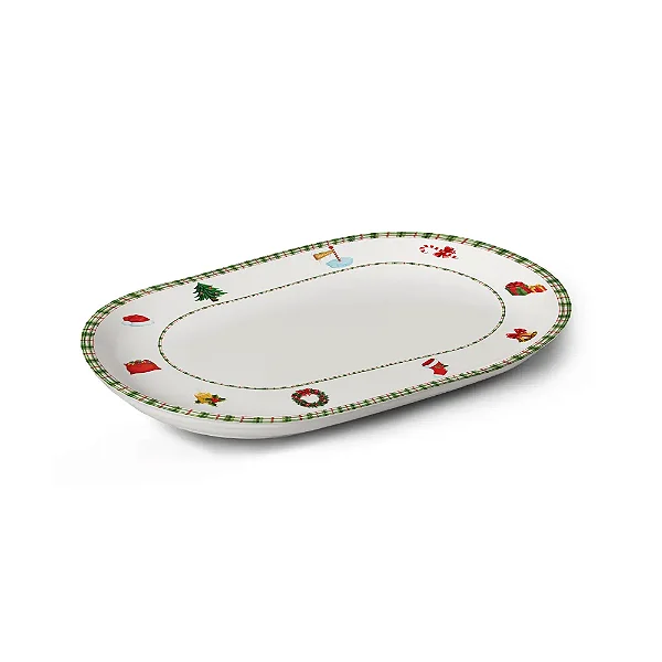Travessa Jingle Bells Natal - 34cm