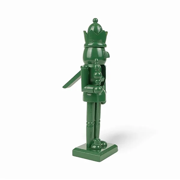 Soldado De Chumbo Decorativo em Plastico Verde Natal - 25cm