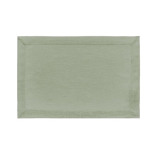 Jogo Americano Retangular Ponto Ajour Coloratta Salvia - 50cm x 35cm