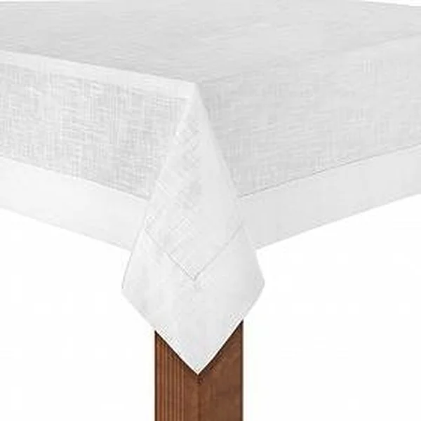 Toalha de Mesa 8 Lugares Coloratta Branco - 1,55m x 2,70m