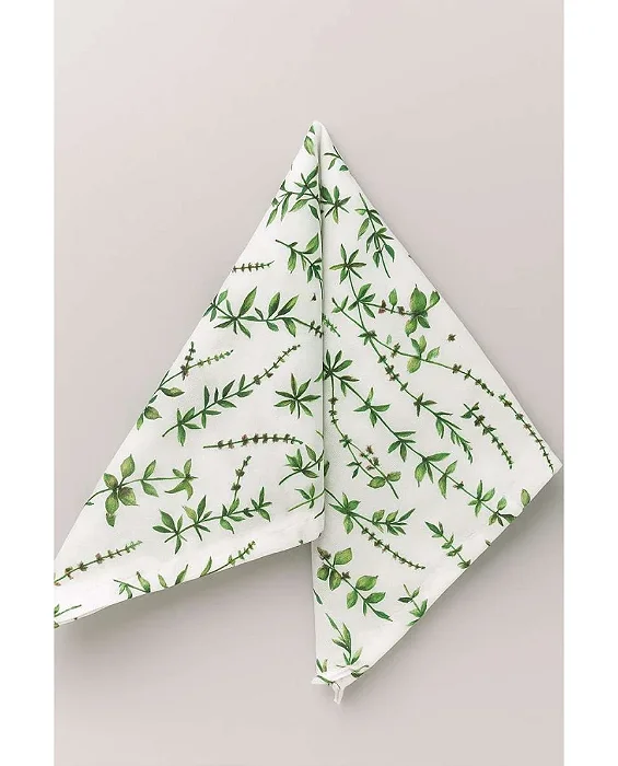 Conjunto com 4 Guardanapos Home Basílico - 45cm x 45cm