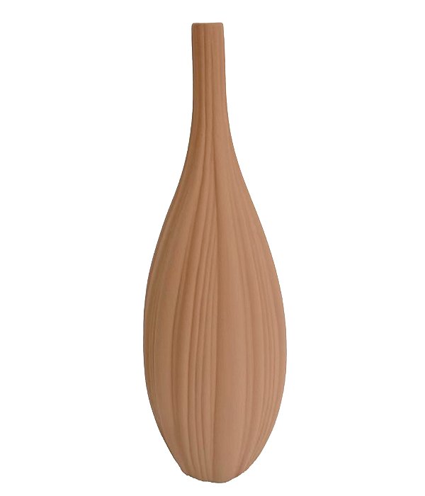 Vaso em Cerâmica Terracota - 35cm x 11cm