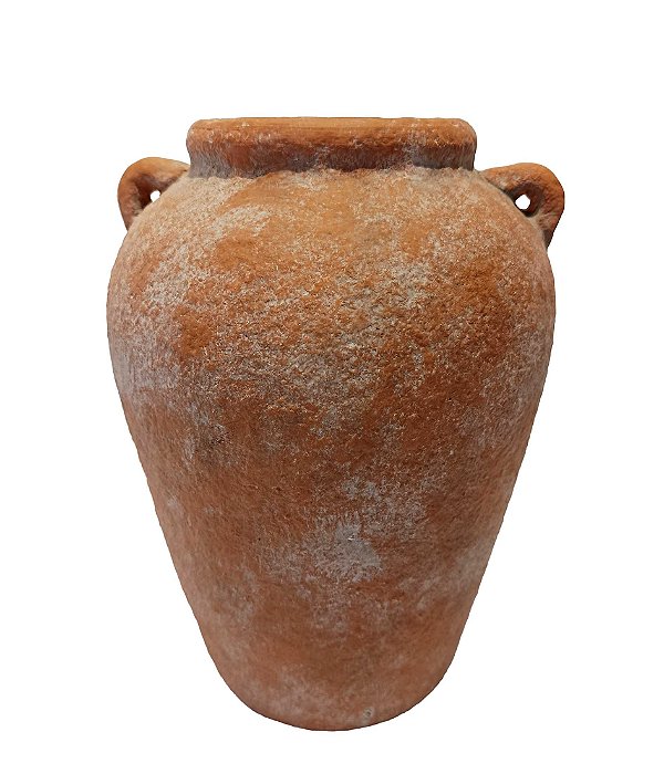 Vaso em Cerâmica Terracota Duas Alças - 25cm x 18cm