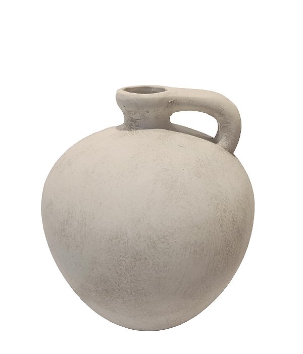 Vaso em Cerâmica Off-White Moringa M - 20cm x 18cm