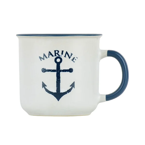 Caneca Ocean Branca Ancora - 400ml