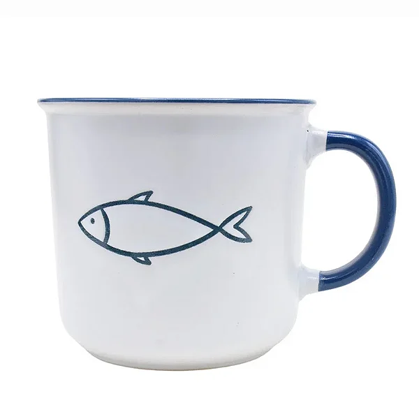 Caneca Peixe Branca - 400ml