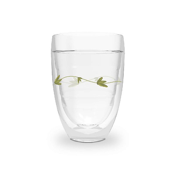 Copo HighLight Transparente Ramo Delicado Natal - 260ml