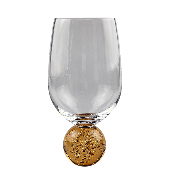 Taça de Vidro Orbe Mel - 400ml