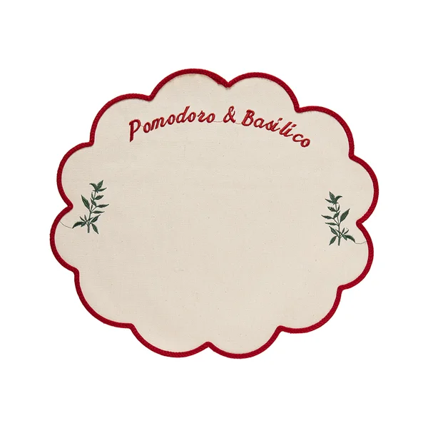 Jogo Americano Brazil Pomodoro e Basilico - 45cm x 40cm