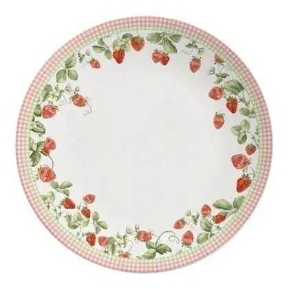 Conjunto com 6 Pratos Rasos Coup Doce Encanto Páscoa - 29cm